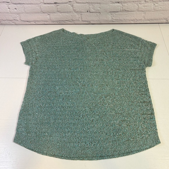 NWT Talbots Green Short-Sleeve Light Weight Sweater Size Large - Picture 3 of 8